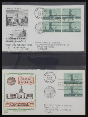 31913 USA first day cover collection 1945-1990.