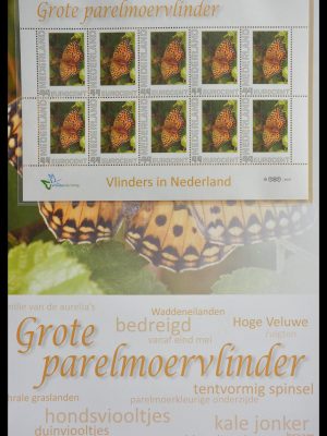 Stamp collection 13105 Butterflies in the Netherlands.