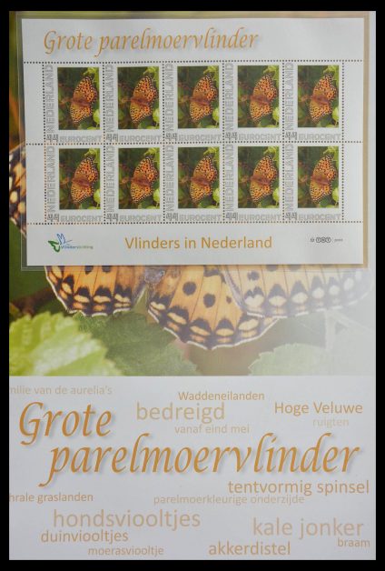 Stamp collection 13105 Butterflies in the Netherlands.