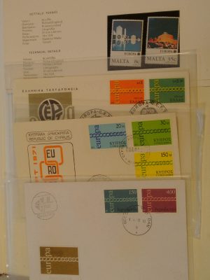 Stamp collection 19889 Europa Cept 1956-1989.