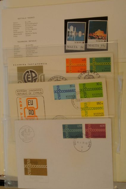 Stamp collection 19889 Europa Cept 1956-1989.