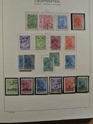 Stamp collection 23051 Liechtenstein 1912-1999.