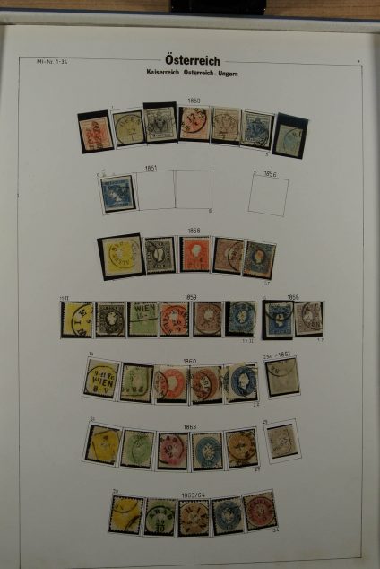 Stamp collection 23445 Austria 1850-1938.