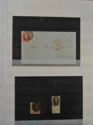 Stamp collection 23511 Belgium medaillons 1849-1861.