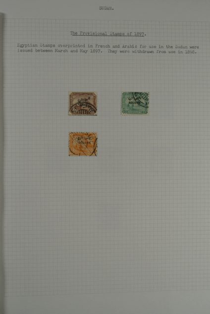 Stamp collection 24896 Sudan 1897-1948.