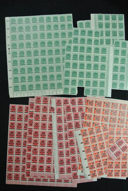 Stamp collection 25067 Infla stamps German Reich.