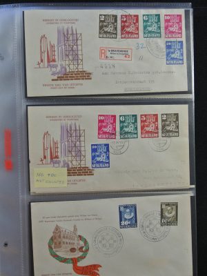 Stamp collection 25154 Netherlands 1950-1954 FDC's.