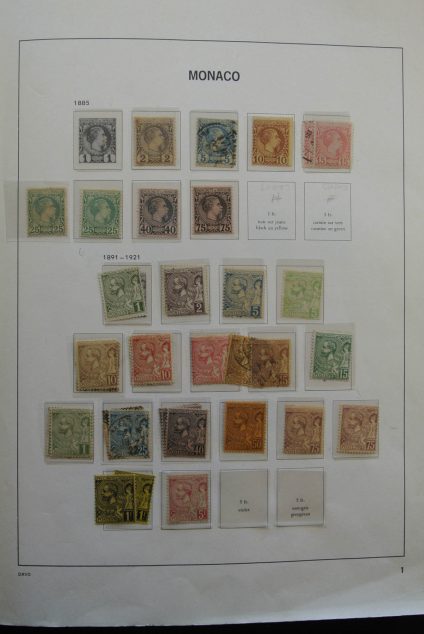 Stamp collection 25213 Monaco 1885-1987.