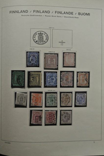 Stamp collection 25355 Finland 1860-1973.