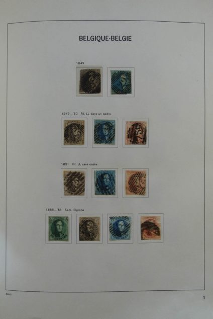 Stamp collection 25357 Belgium 1849-1959.