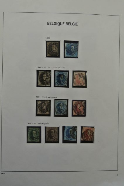 Stamp collection 25360 Belgium 1849-1984.