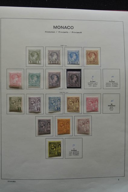 Stamp collection 25491 Monaco 1885-1974.