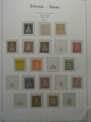 Stamp collection 25522 Switzerland 1862-1960.