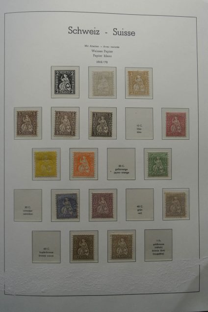 Stamp collection 25522 Switzerland 1862-1960.