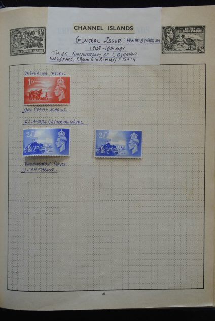 Stamp collection 25581 British Colonies in Europe 1885-1950.