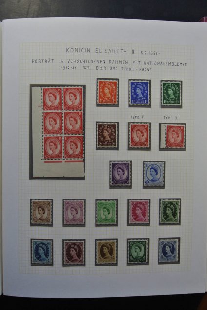 Stamp collection 26070 Great Britain 1952-1995.