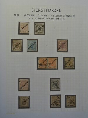 Stamp collection 26074 Luxembourg service 1875-1935.