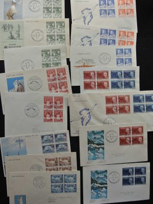 Stamp collection 26545 Greenland FDC's 1956-1988.