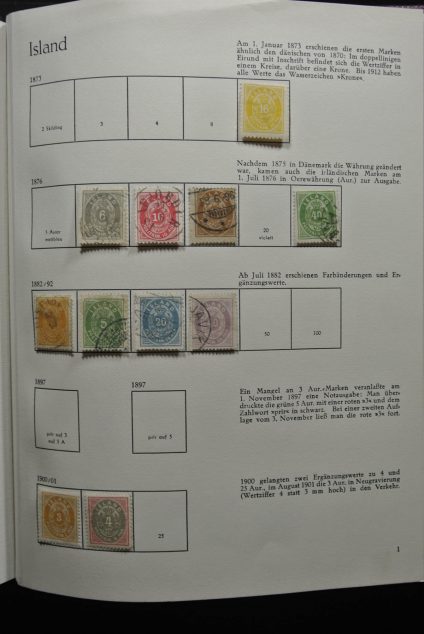 Stamp collection 26551 Iceland 1873-1978.