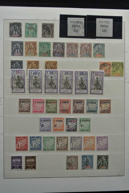 Stamp collection 26588 French Indies 1892-1950.