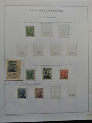 Stamp collection 26602 Italian Levant 1908-1923.