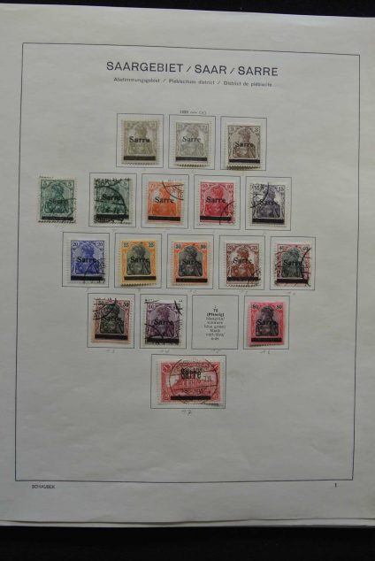Stamp collection 26610 Saar 1920-1959.