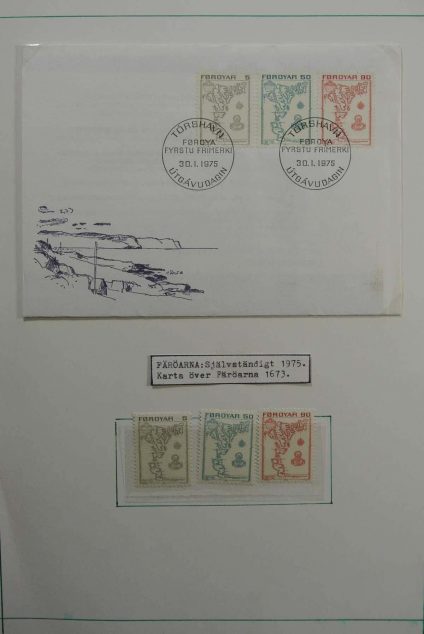 Stamp collection 26798 Faroe Islands 1975-1994.