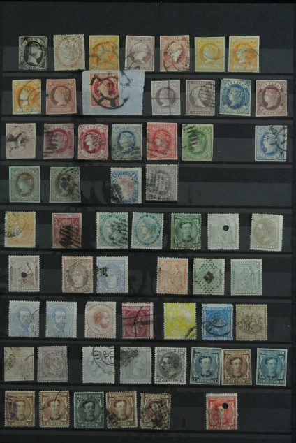 Stamp collection 26925 Spain 1850-1899.