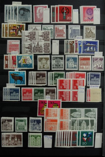 Stamp collection 26932 Bundespost stock 1949-2000.