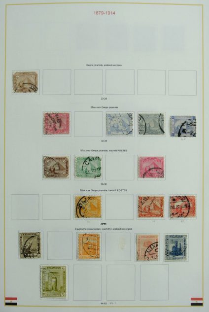 Stamp collection 27105 Egypt and Thailand 1879-2009.