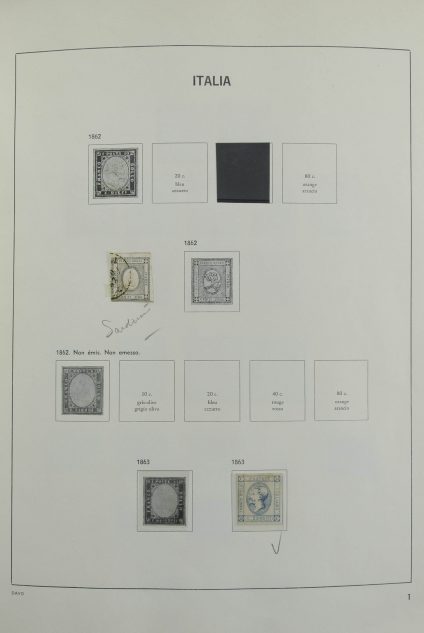 Stamp collection 27161 Italy 1863-1995.