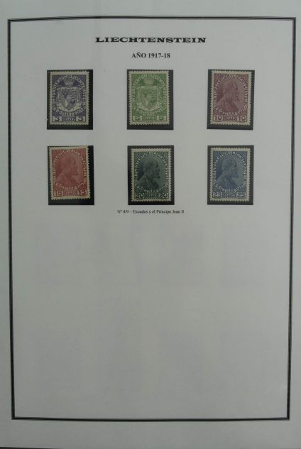 Stamp collection 27173 Liechtenstein 1917-1977.