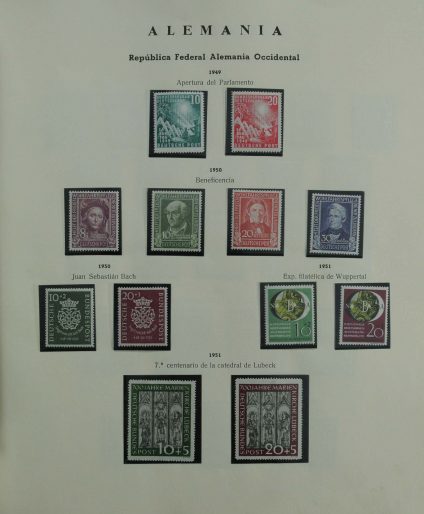 Stamp collection 27174 Bundespost 1949-1977.