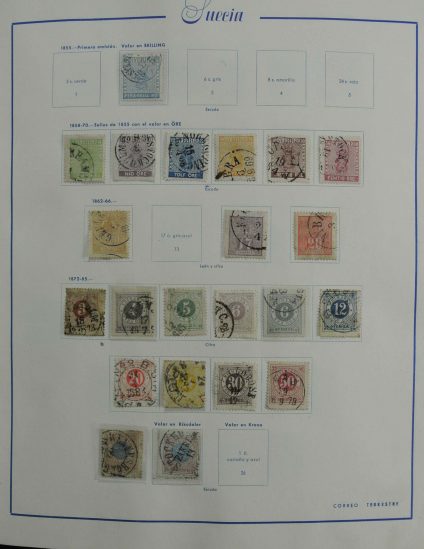 Stamp collection 27175 Sweden 1855-1997.