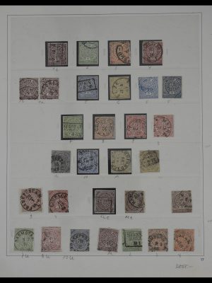 Stamp collection 27413 Norddeutscher Postbezirk 1868-1870.