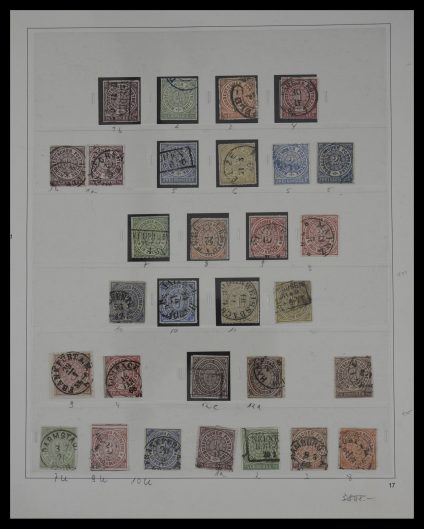 Stamp collection 27413 Norddeutscher Postbezirk 1868-1870.