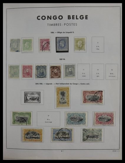 Stamp collection 27434 Belgian territories 1886-1975.