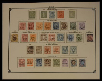 Stamp collection 27592 Eritrea 1893-1909.