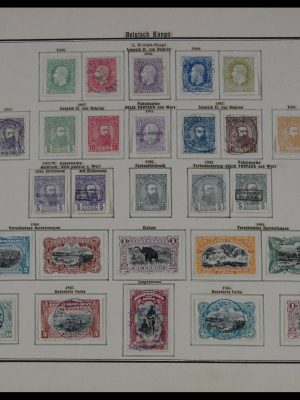 Stamp collection 27596 Belgian Congo 1886-1910.