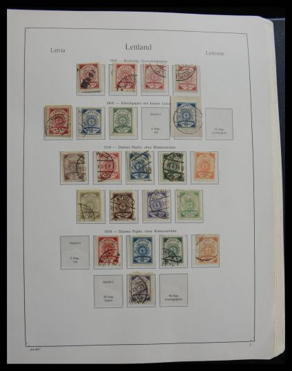 Stamp collection 27629 Latvia 1918-2010!!