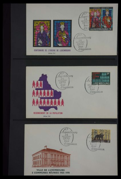 Stamp collection 27699 Luxemburg first day covers 1974-2012!