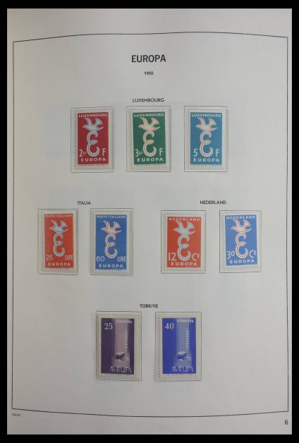 Stamp collection 27767 Europa CEPT 1956-2001.