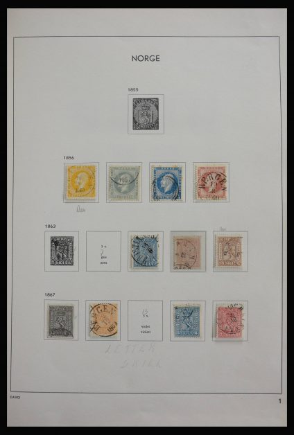 Stamp collection 27798 Norway 1856-1999.