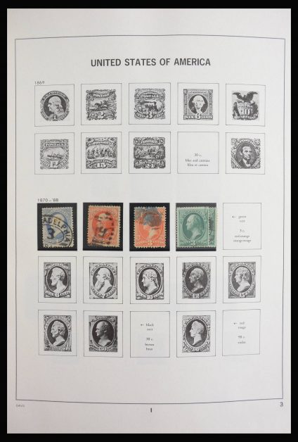 Stamp collection 27812 USA 1870-2000.