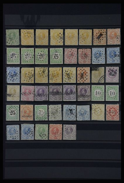 Stamp collection 27850 Numeral cancels Curaçao.