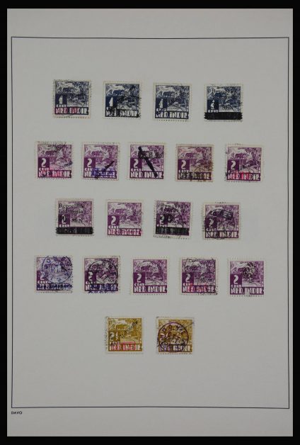 Stamp collection 27851 Japanese occupation Dutch east Indies and interimperiod.