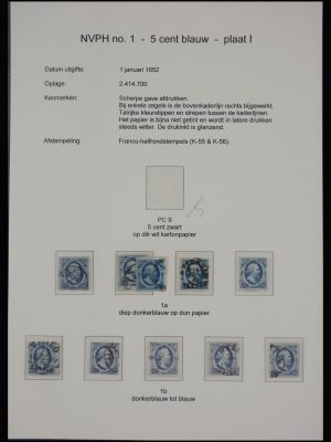 Stamp collection 27855 Netherlands issue 1852.
