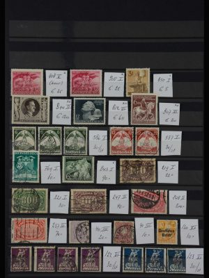 Stamp collection 27863 German Reich platefaws.