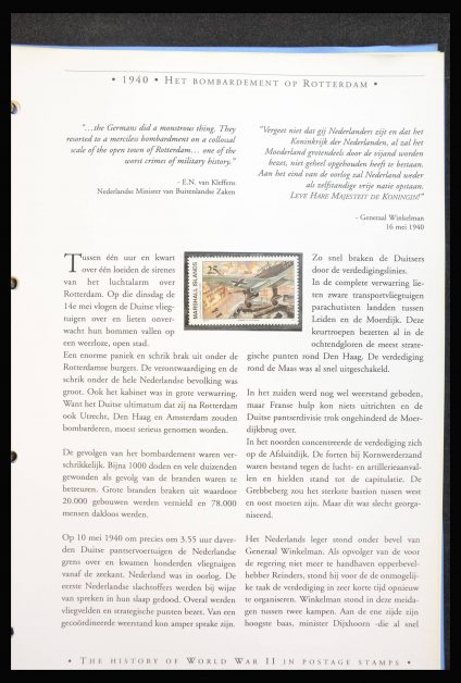 Stamp collection 28101 Second world war.