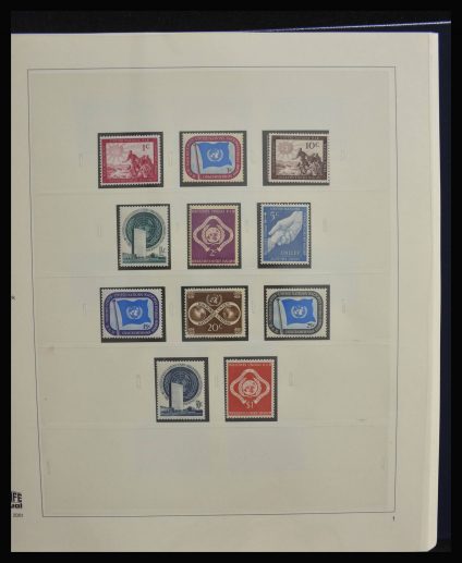 Stamp collection 28120 United Nations 1951-2010.